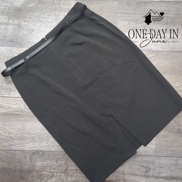 Adrienne Vittadini Belted Pencil Skirt Size 8 - Picture 5 of 5